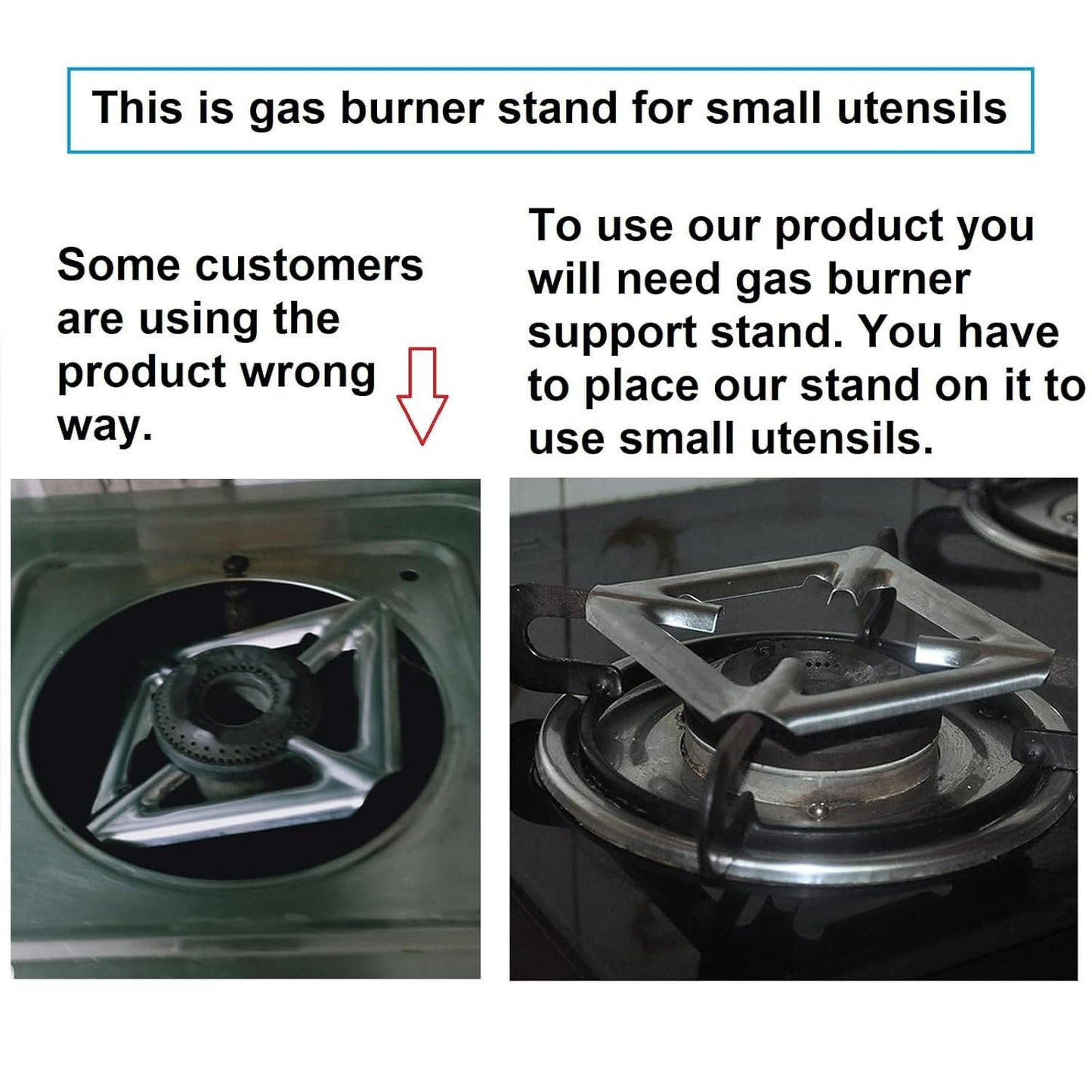 BaniaMart Gas Stove Katori Stand | Set of 2