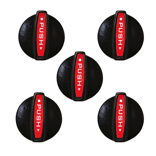 BaniaMart PVC Black Gas Stove Replacement Knob