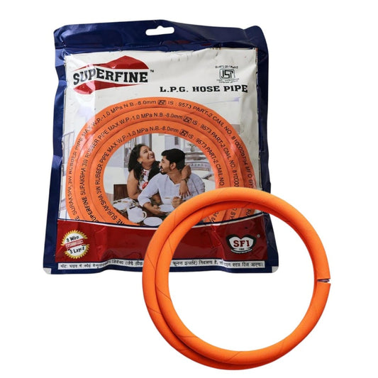 BaniaMart Gas Stove LPG Pipe / Hose with Clip Set