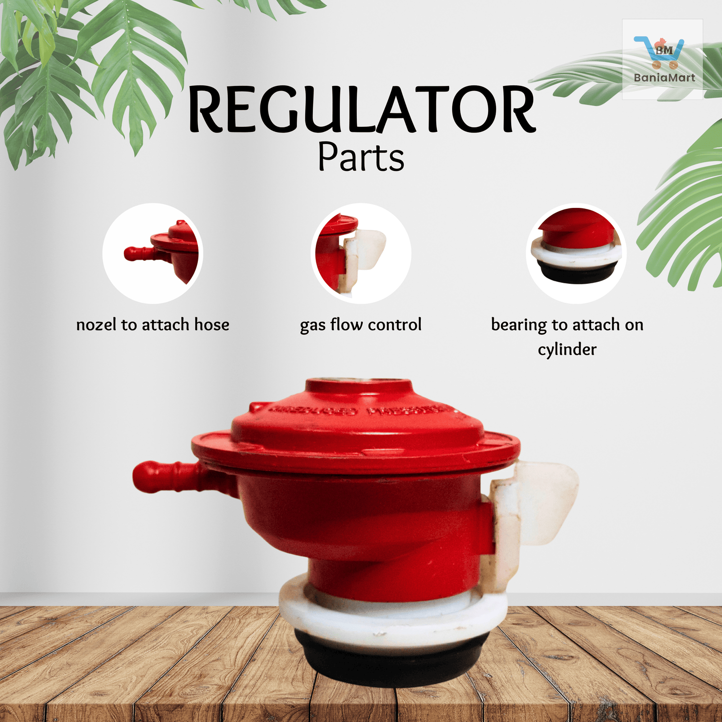 BaniaMart Gas Stove Regulator with Rubber Wisher