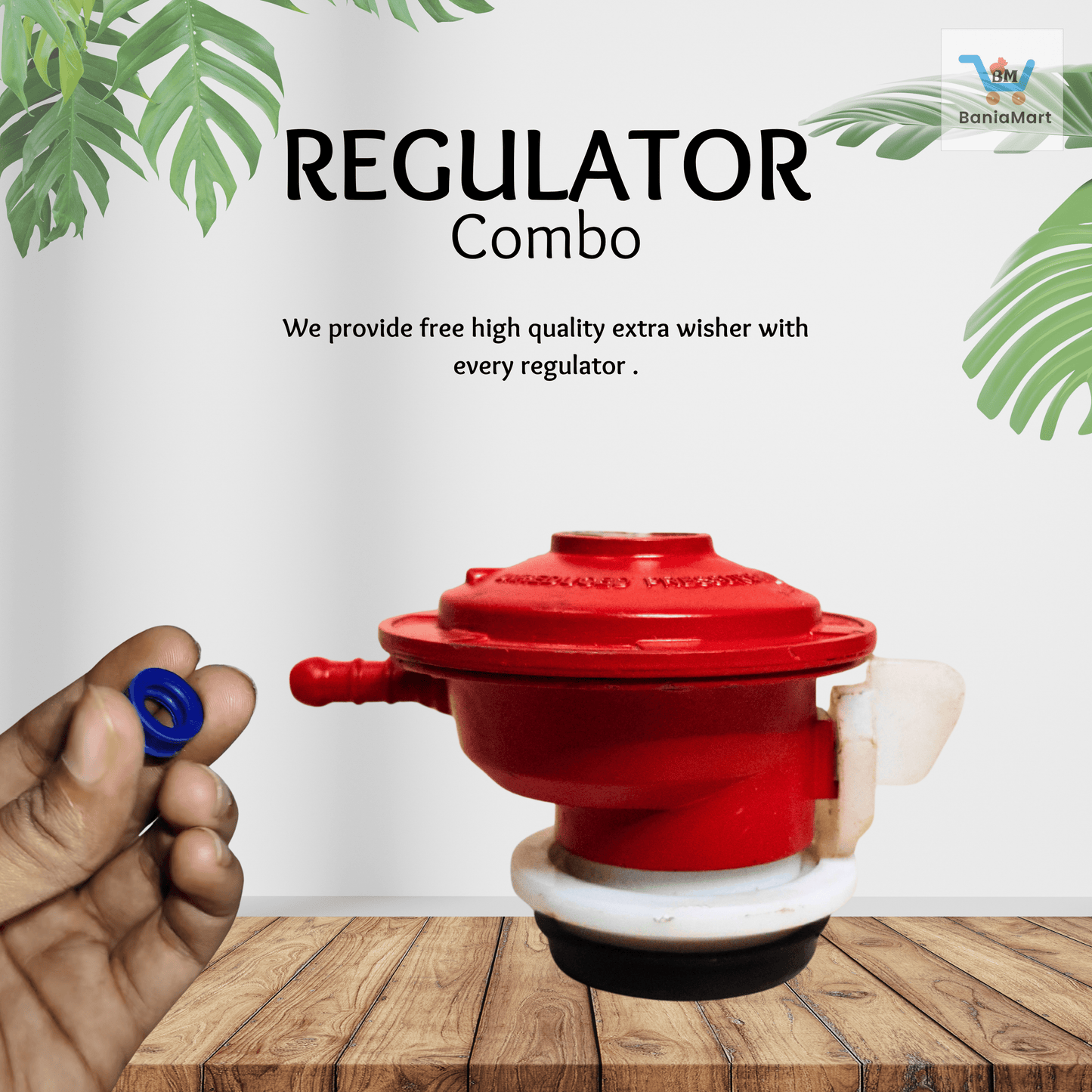 BaniaMart Gas Stove Regulator with Rubber Wisher