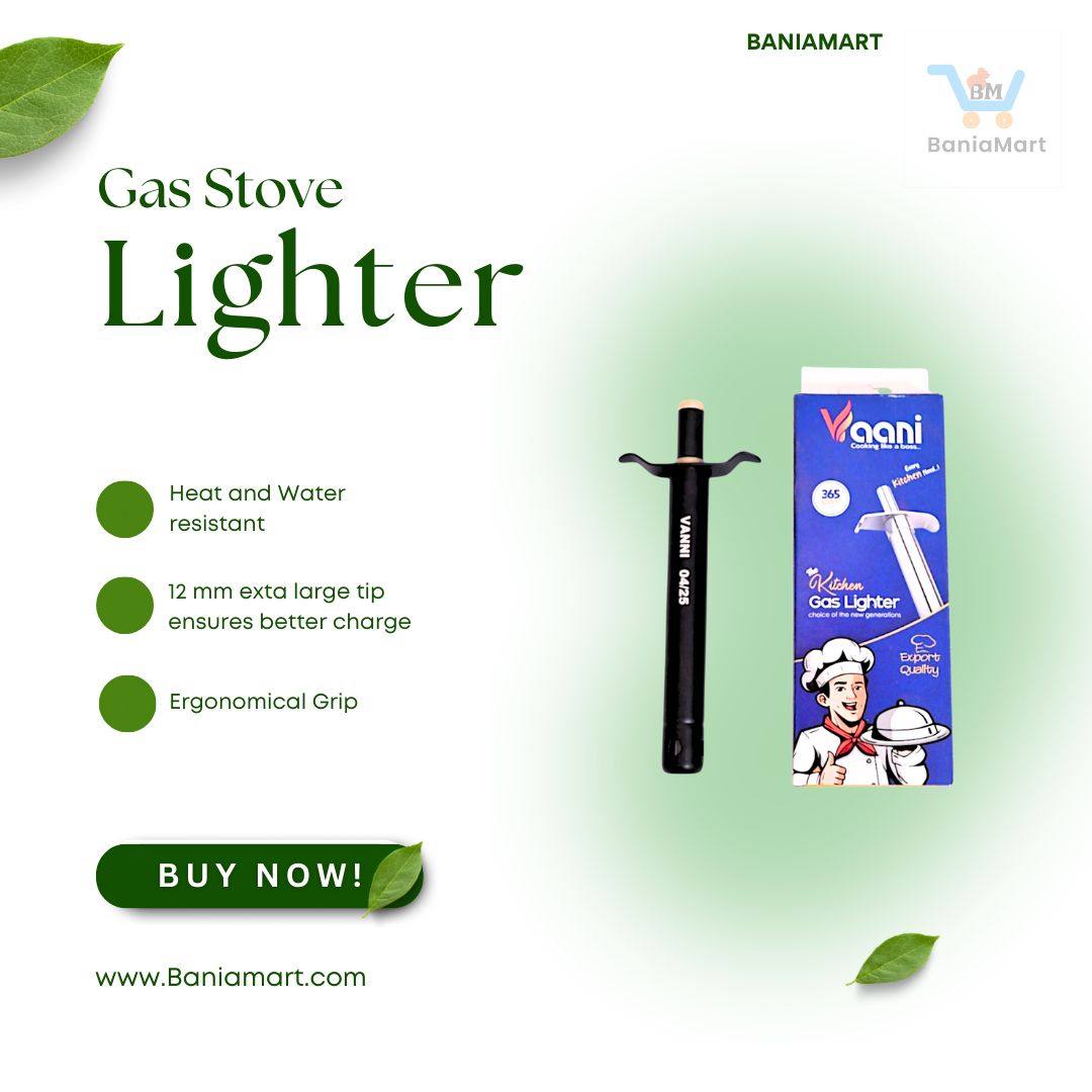 BaniaMart Gas Stove Replacement Kit | Pipe , Lighter , Clip Set , SS Leg Set and PVC Buttons