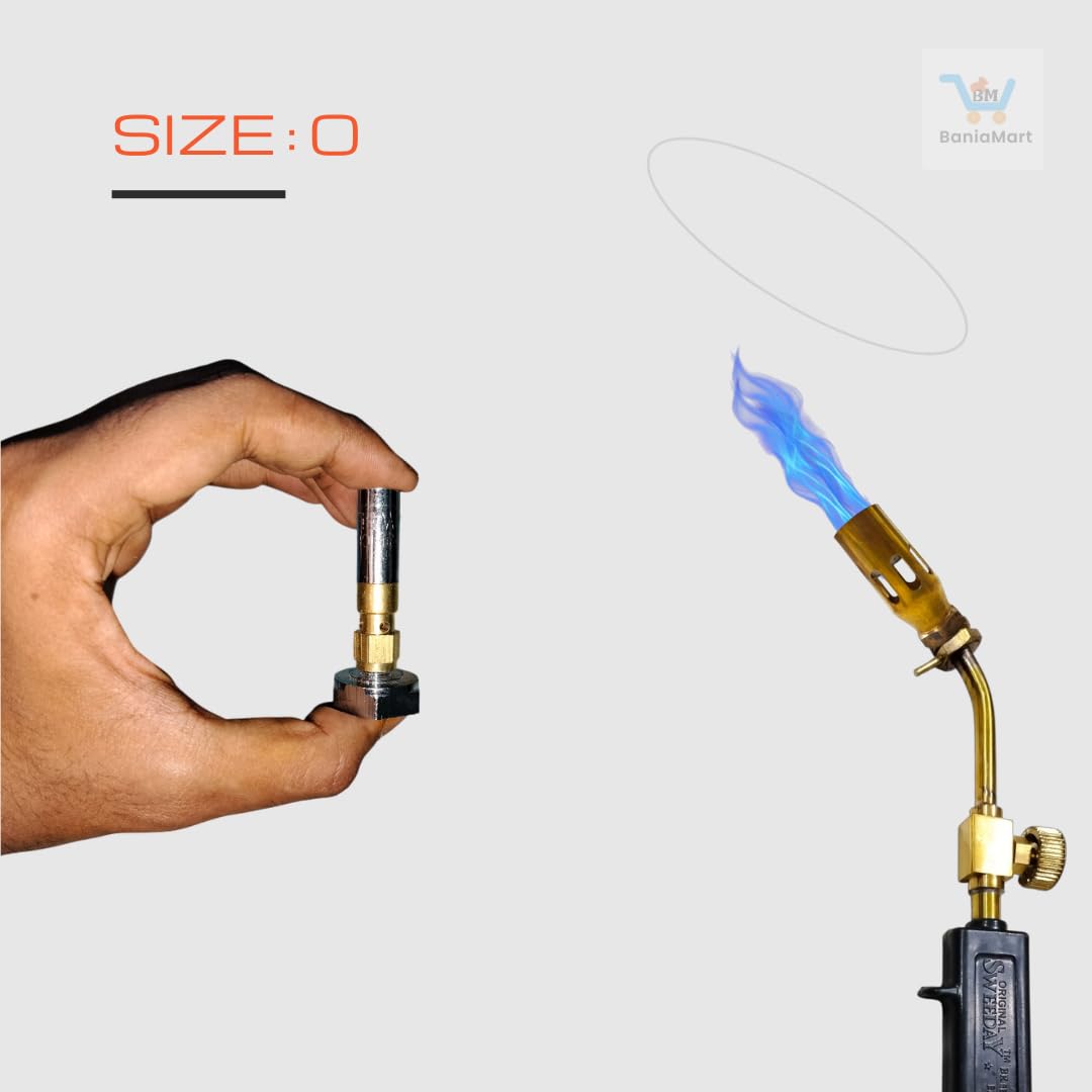 BaniaMart Brass Nozzle Kit | Set of 6 | Interchangeable Brass Nozzles Sizes 0 to 5