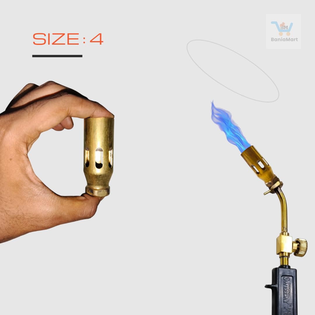 BaniaMart Brass Nozzle Kit | Set of 6 | Interchangeable Brass Nozzles Sizes 0 to 5