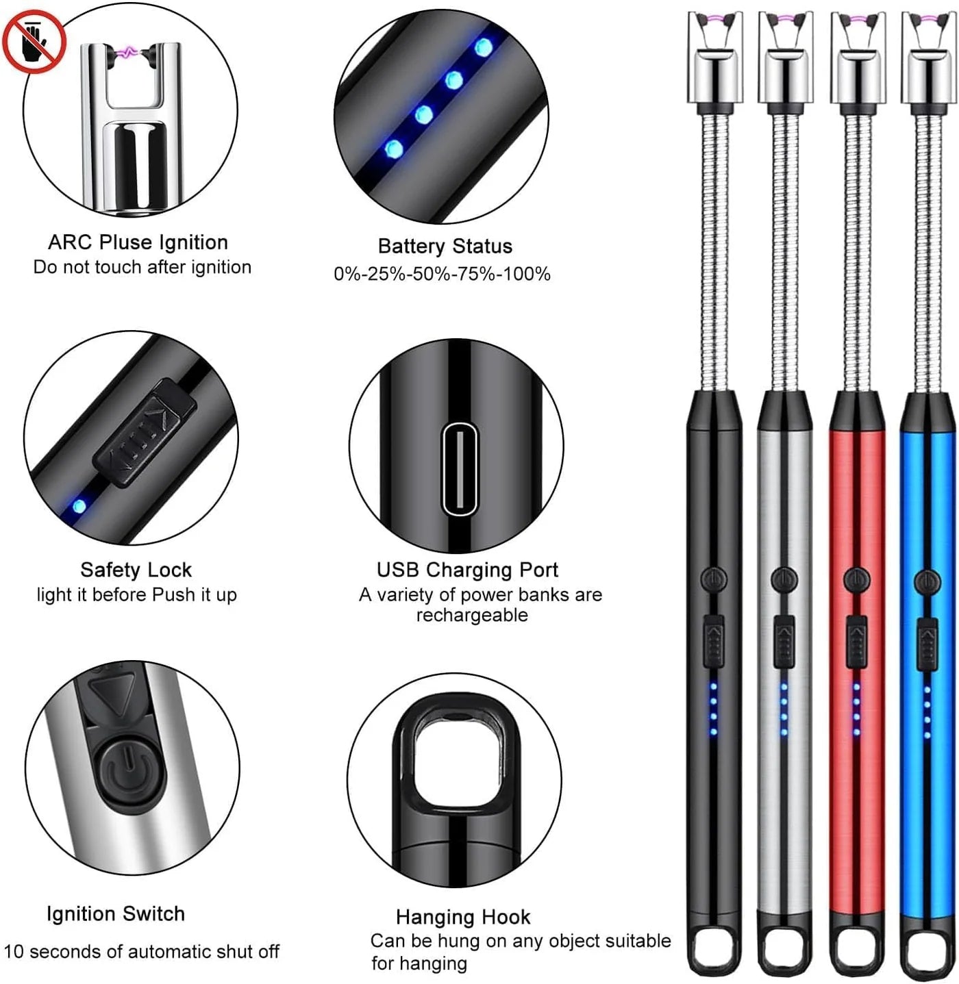 BaniaMart Gas Stove Usb Electric Rechargeable Lighter