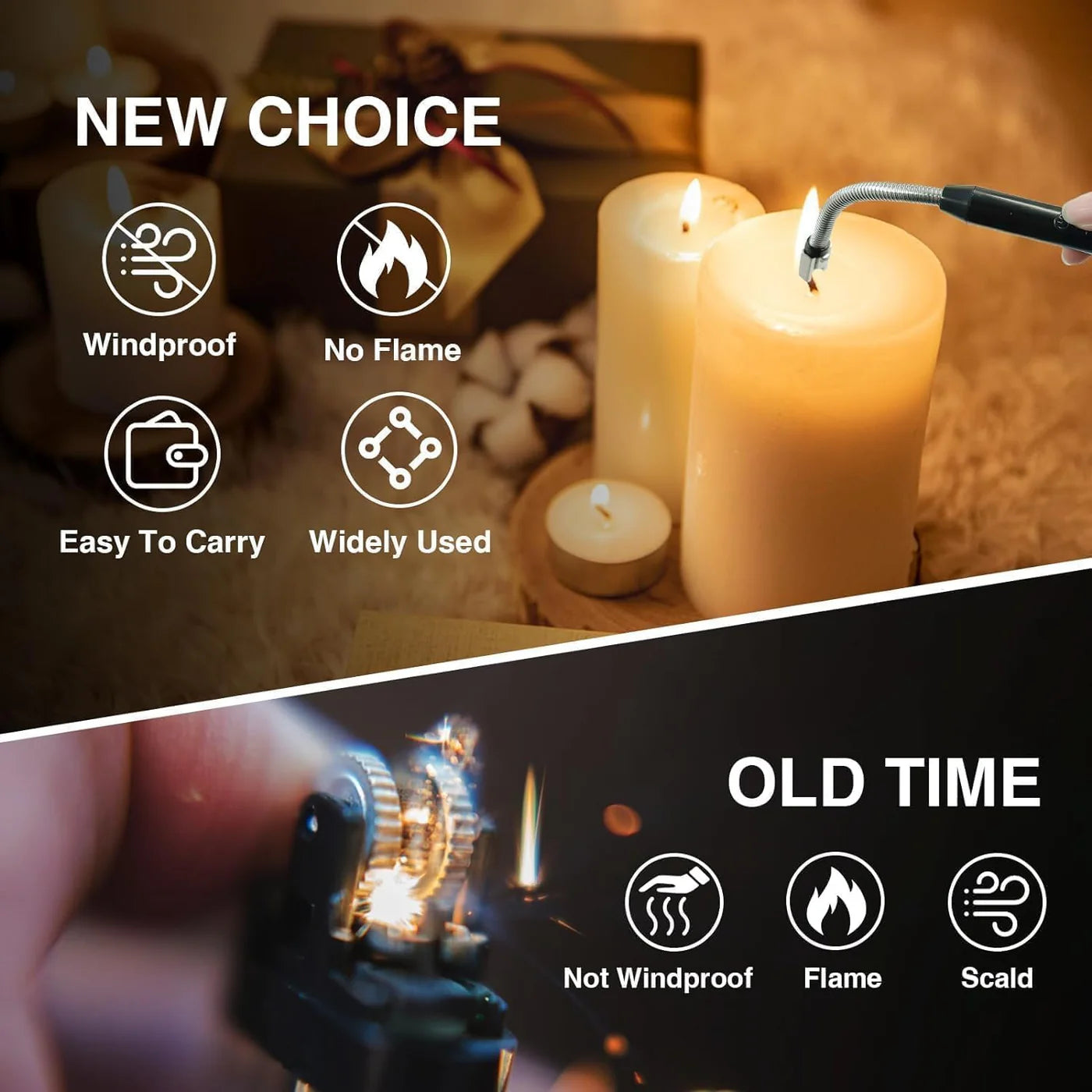 BaniaMart Gas Stove Usb Electric Rechargeable Lighter